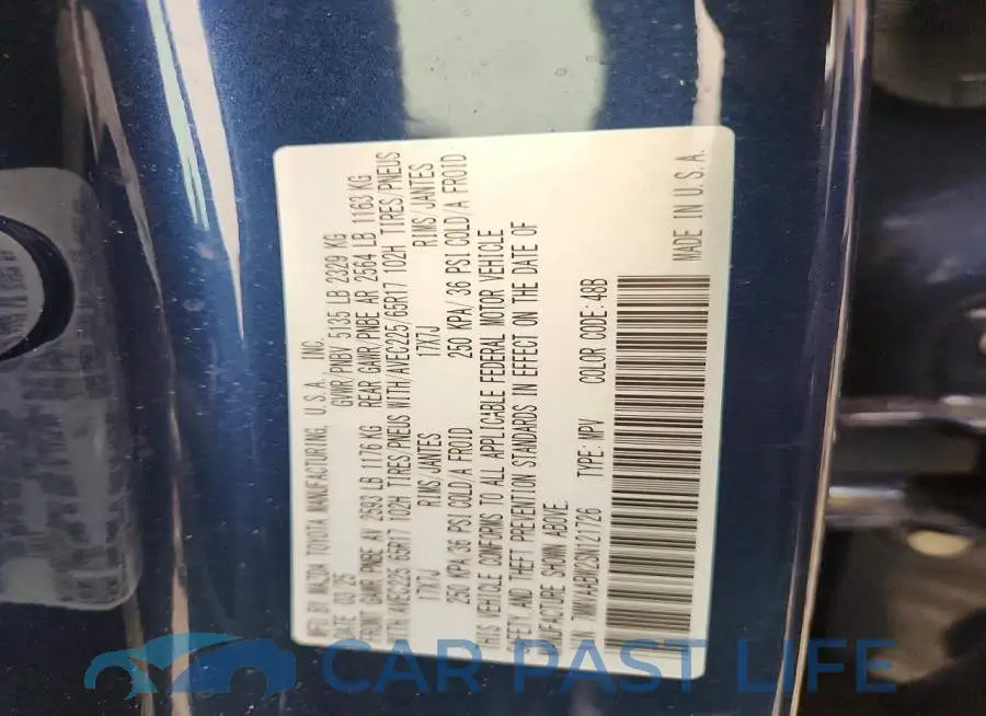 7MMVAABW2SN121726# 13