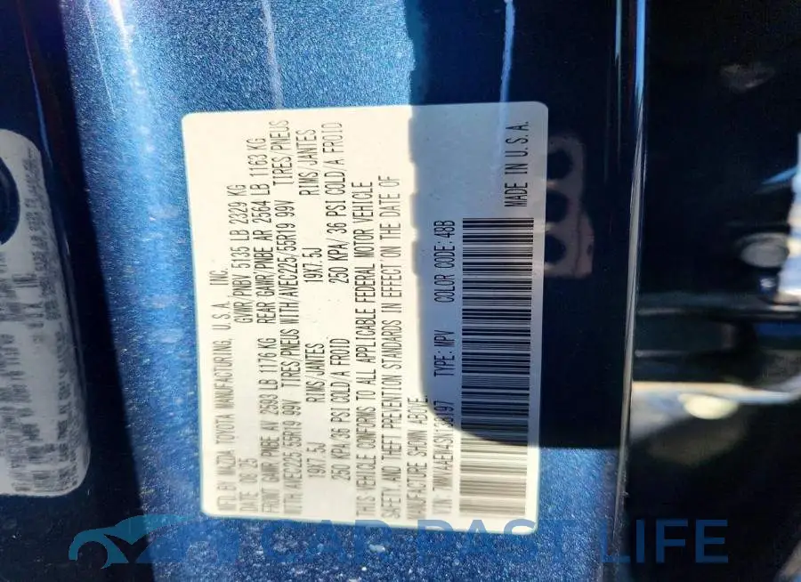 7MMVAAEW4SN138197# 13