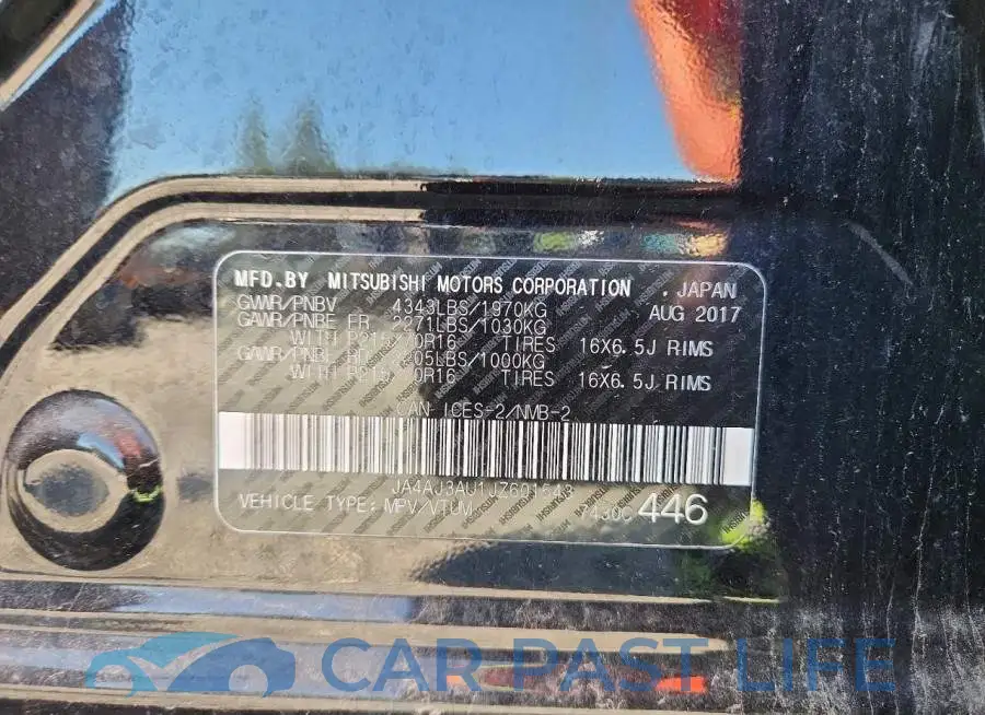 JA4AJ3AU1JZ601543# 13