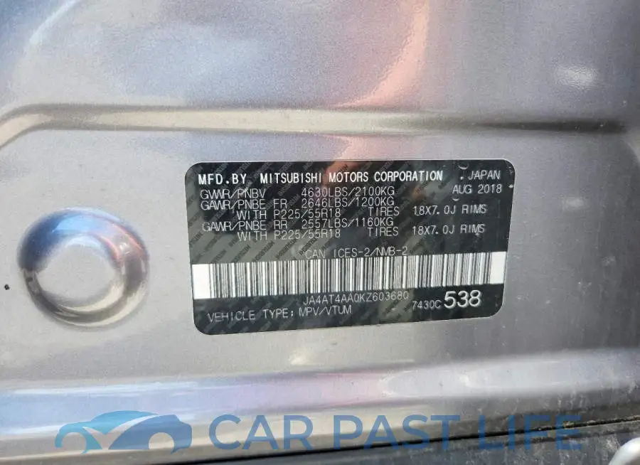JA4AT4AA0KZ603680# 14