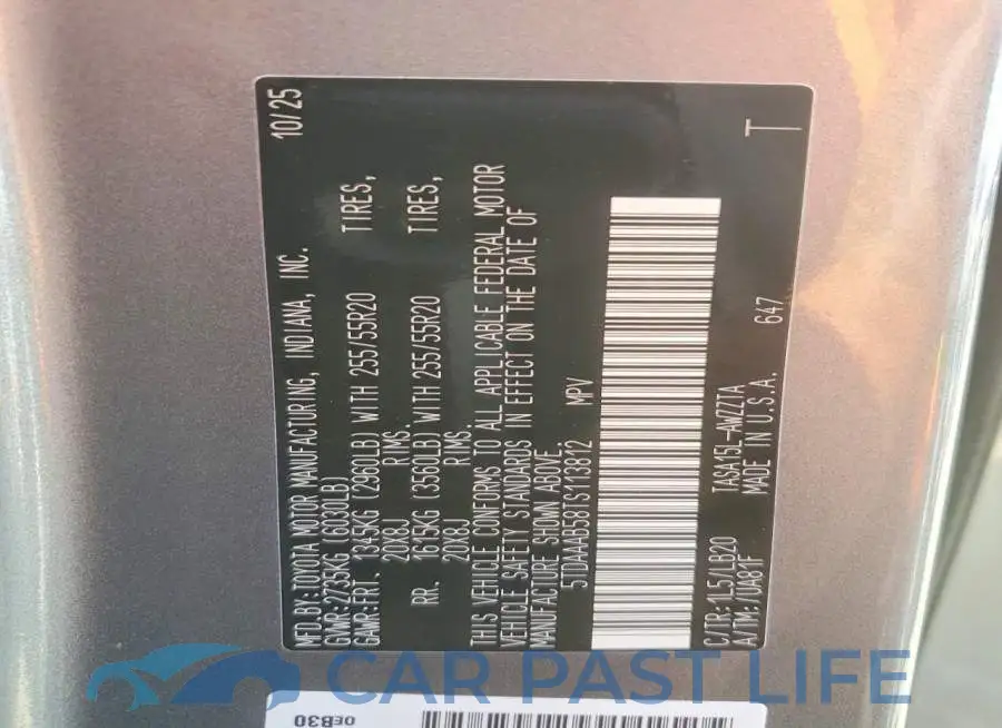 5TDAAAB58TS113812# 13