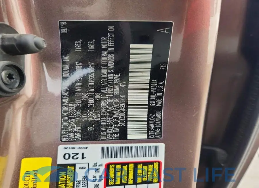 5TDYZ3DC2KS976750# 13