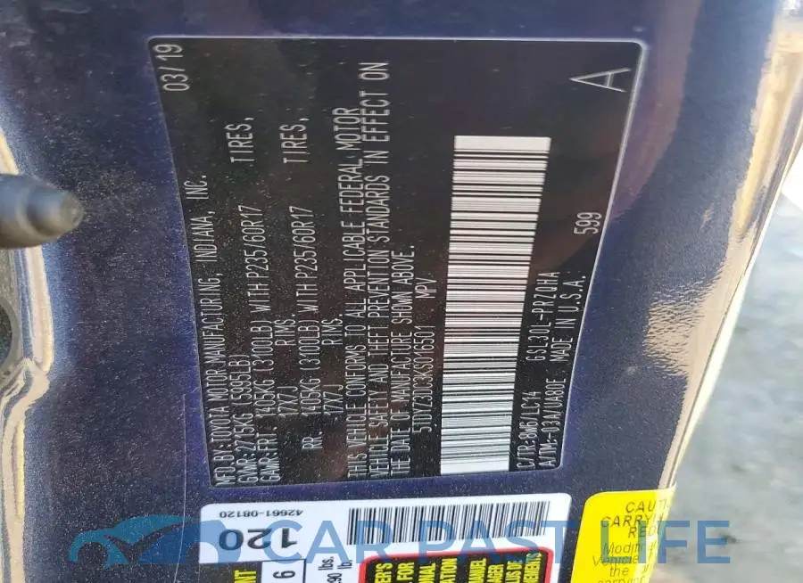 5TDYZ3DC3KS016501# 13