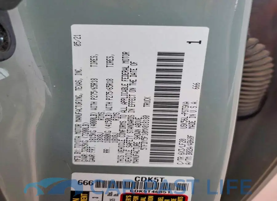 5TFDY5F10MX018180# 12