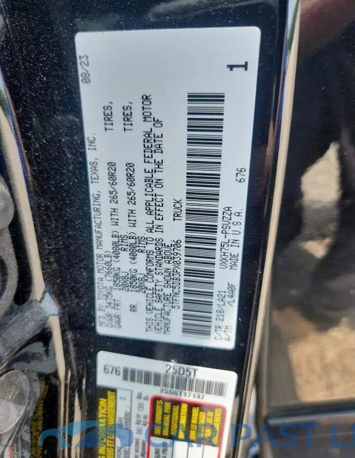 5TFNC5DB3PX039706# 13