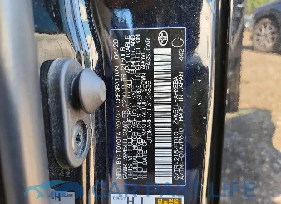 JTDKARFU1L3124835# 12