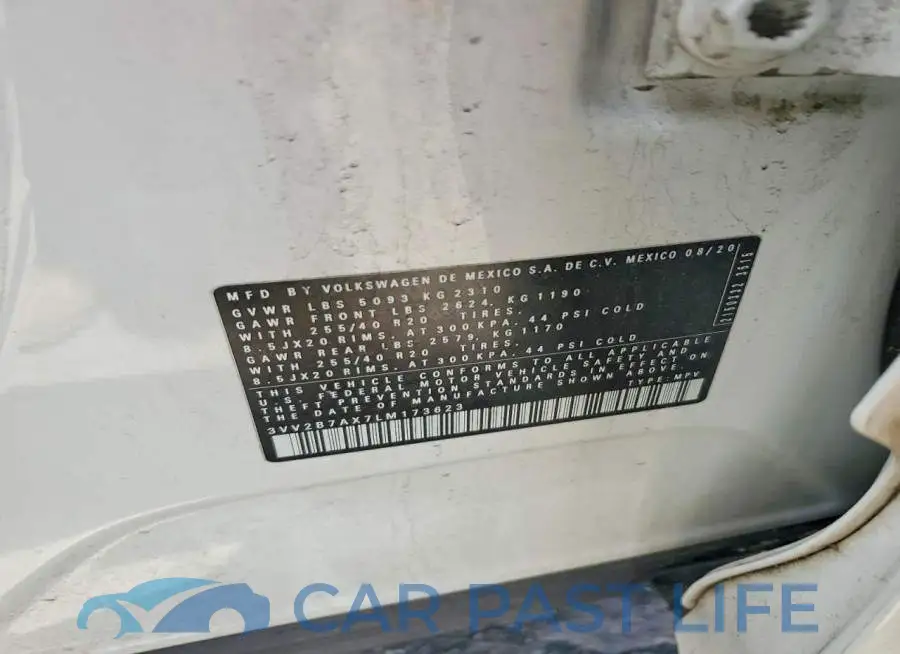 3VV2B7AX7LM173623# 12