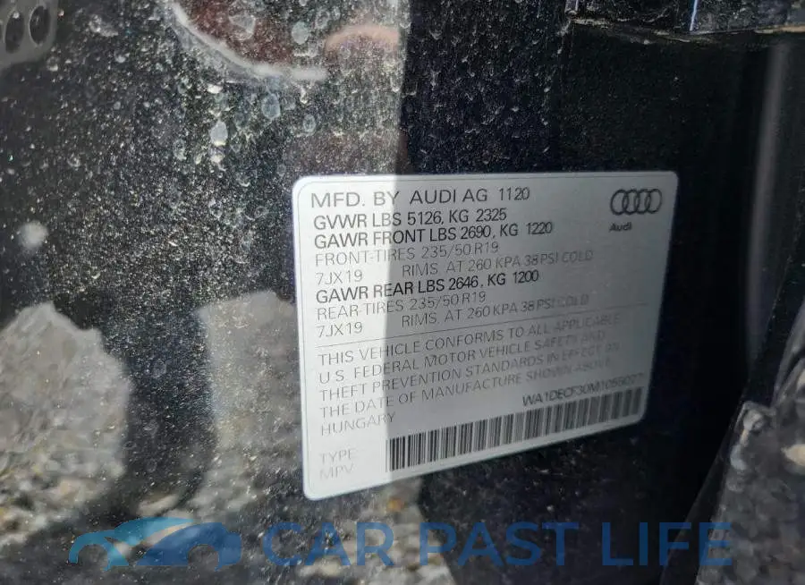 WA1DECF30M1055077# 13