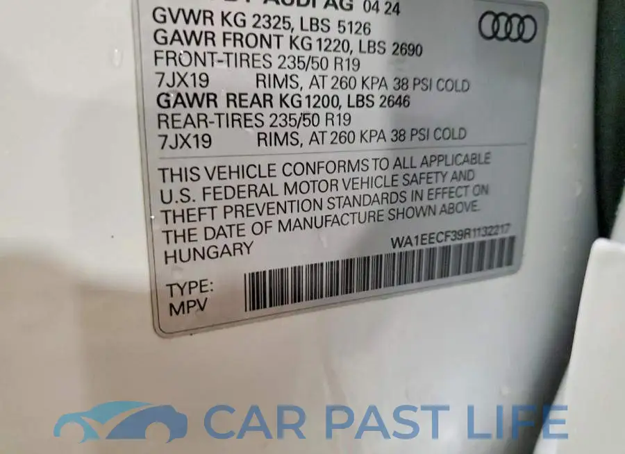WA1EECF39R1132217# 13