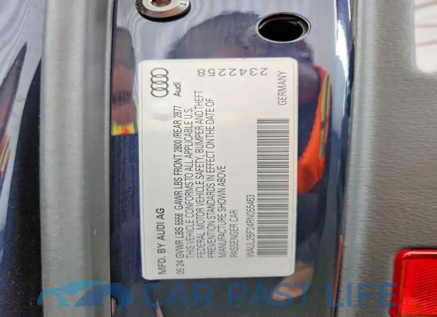 WAUL2BF24RN055463# 12