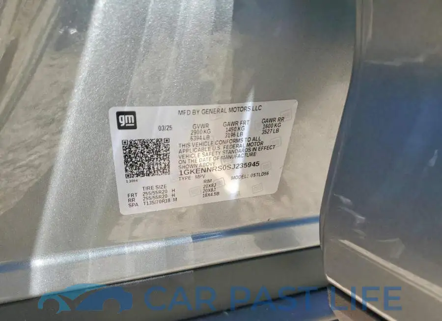 1GKENNRS0SJ235945# 14