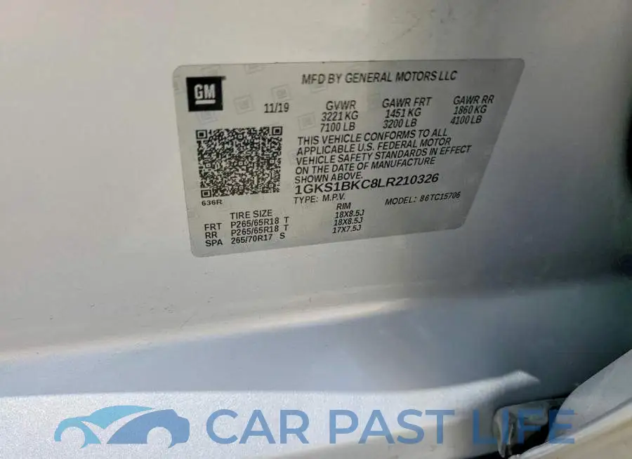 1GKS1BKC8LR210326# 13