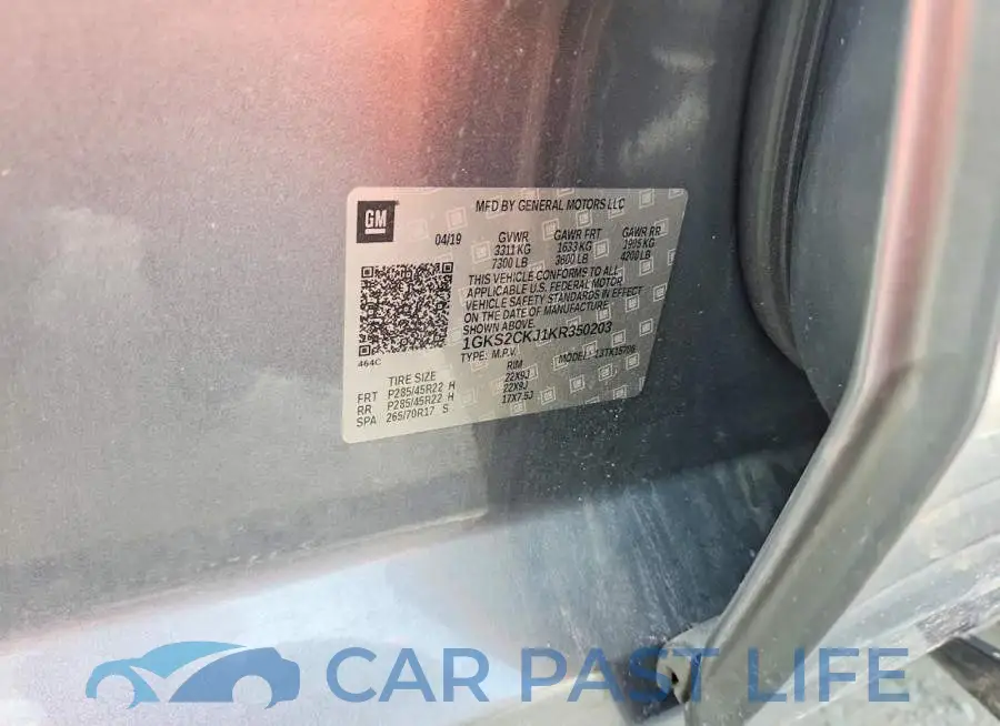 1GKS2CKJ1KR350203# 13