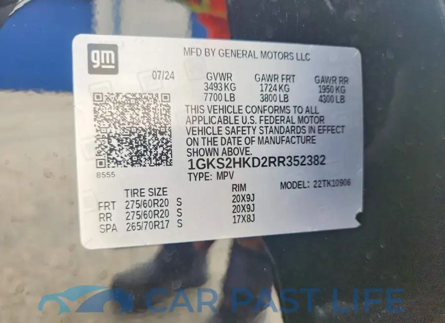 1GKS2HKD2RR352382# 13