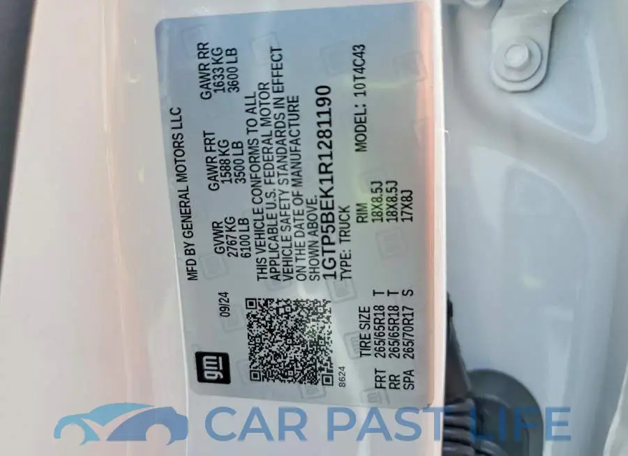 1GTP5BEK1R1281190# 12