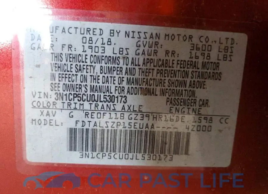 3N1CP5CU0JL530173# 12