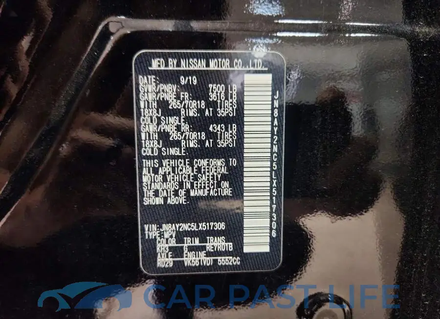JN8AY2NC5LX517306# 13