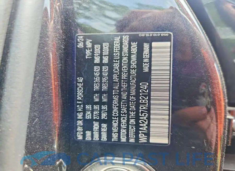 WP1AA2A57RLB21240# 13