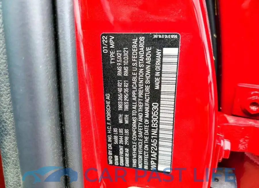 WP1AF2A51NLB30530# 12