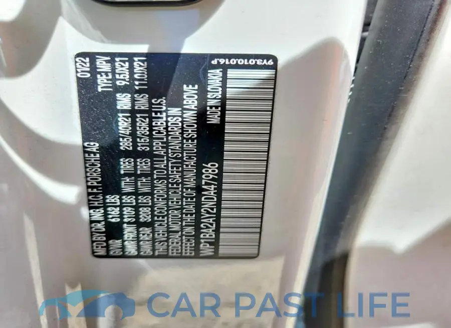 WP1BA2AY2NDA47986# 14