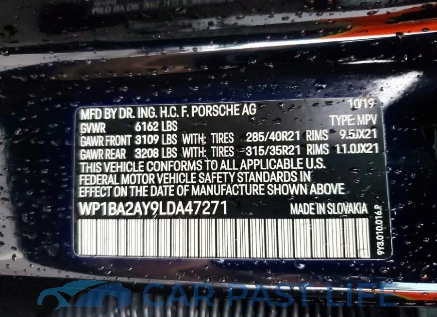 WP1BA2AY9LDA47271# 13