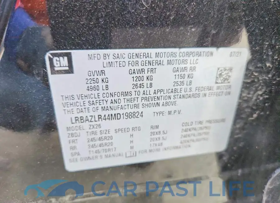 LRBAZLR44MD198824# 13