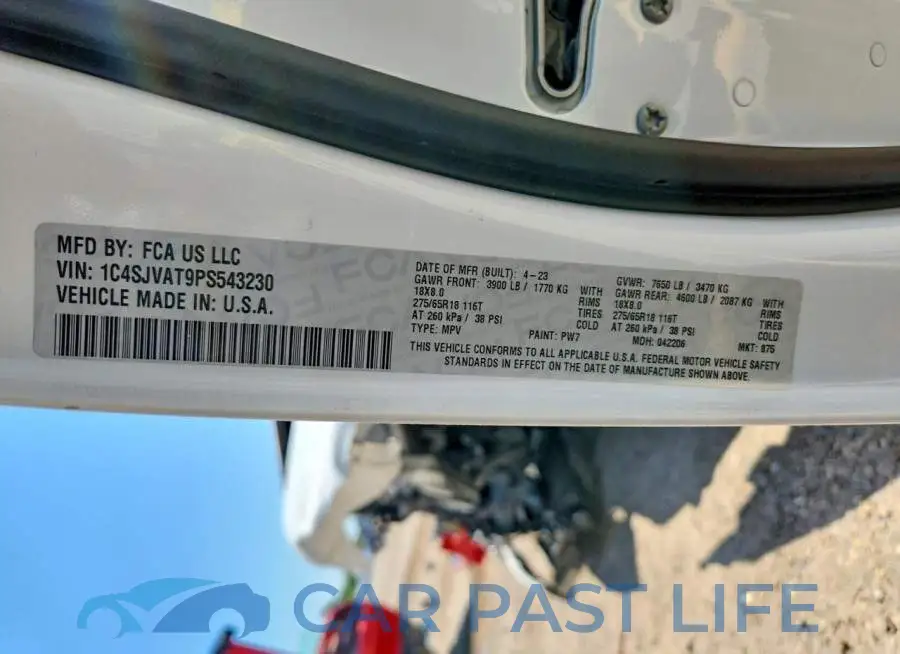 1C4SJVAT9PS543230# 14