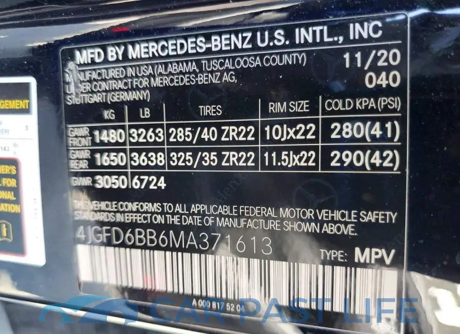 4JGFD6BB6MA371613# 14