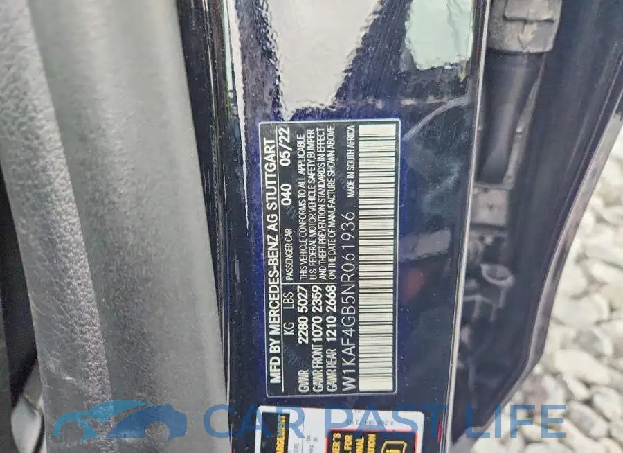 W1KAF4GB5NR061936# 12