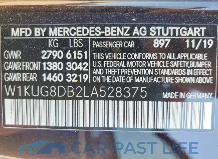 W1KUG8DB2LA528375# 12