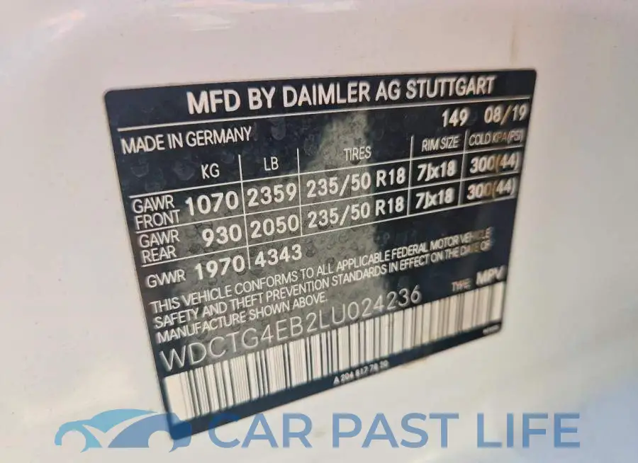 WDCTG4EB2LU024236# 14