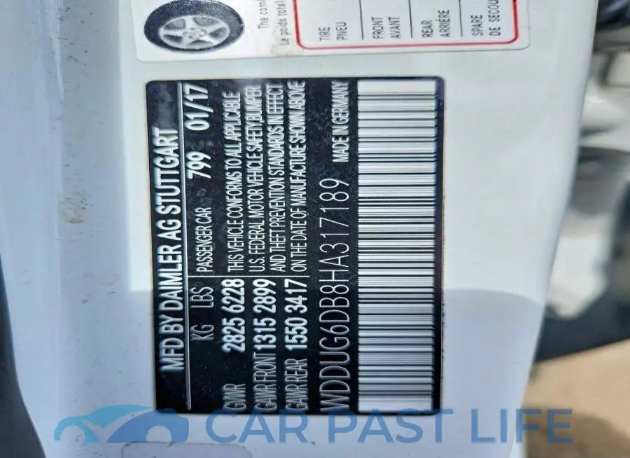 WDDUG6DB8HA317189# 13