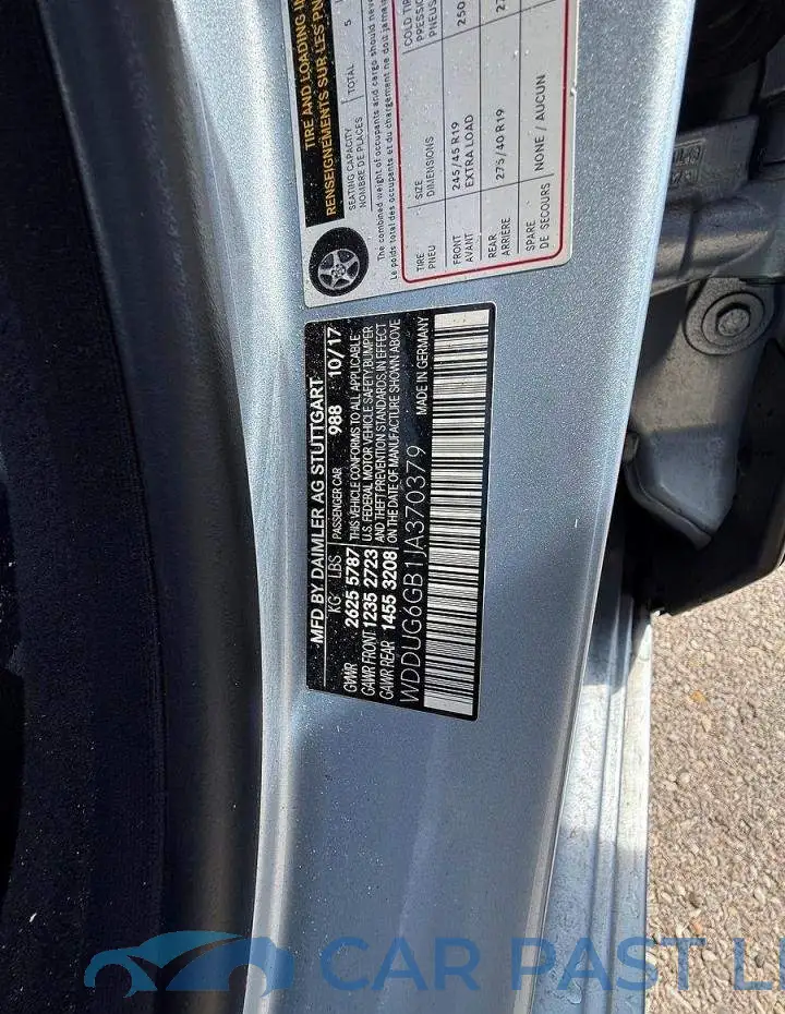 WDDUG6GB1JA370379# 10