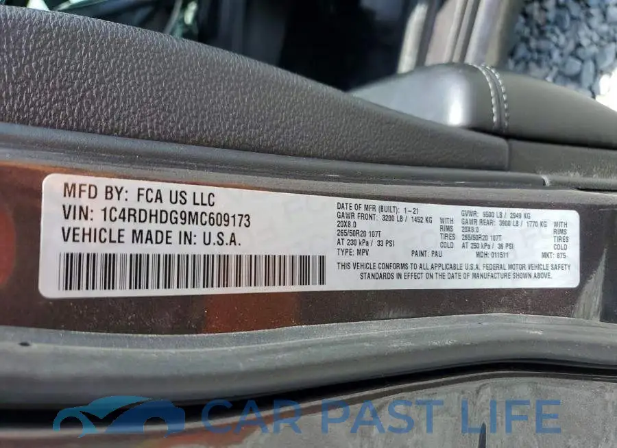 1C4RDHDG9MC609173# 13