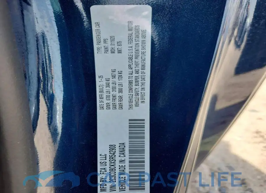 2C3CDBCKXSR542908# 12