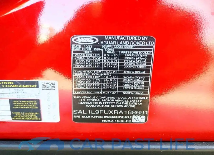 SAL1L9FUXRA168691# 13