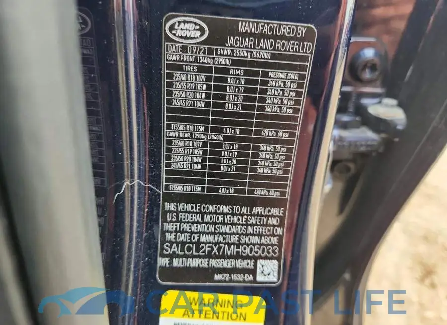 SALCL2FX7MH905033# 13