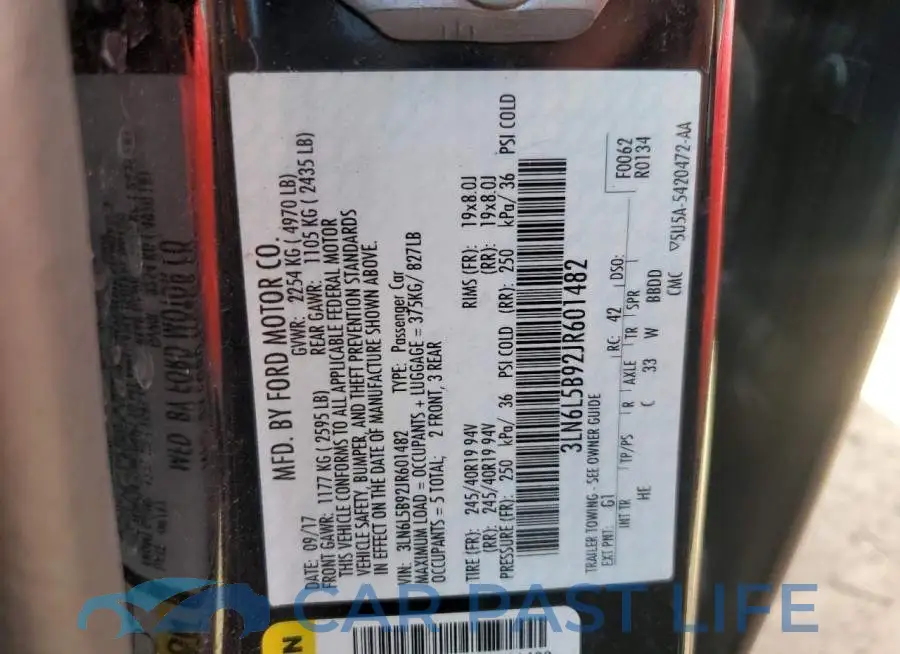 3LN6L5B92JR601482# 12