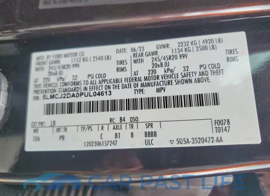 5LMCJ2DA0PUL04613# 13