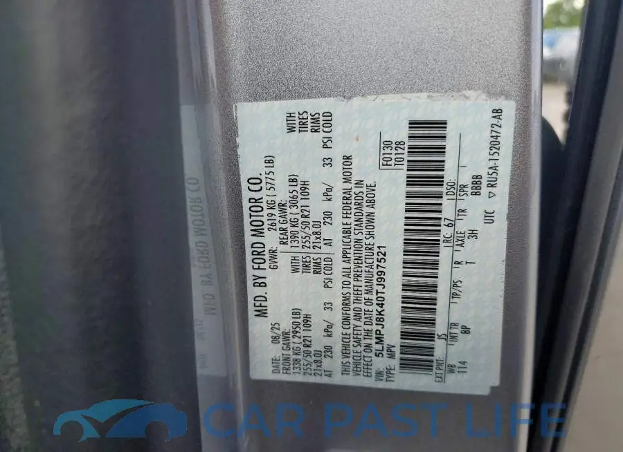5LMPJ8K40TJ997521# 13