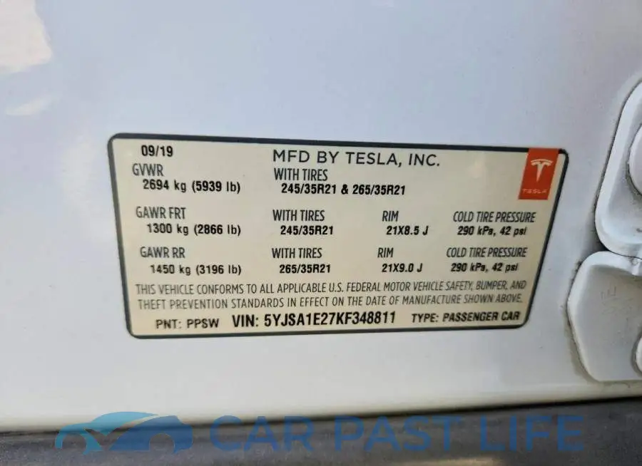 5YJSA1E27KF348811# 12