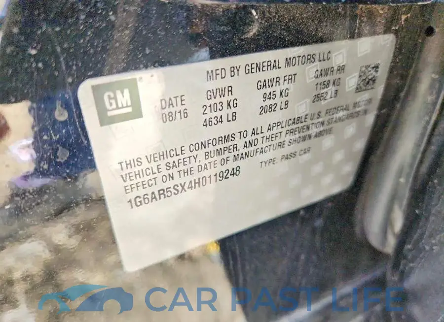 1G6AR5SX4H0119248# 13