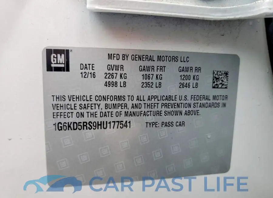 1G6KD5RS9HU177541# 13