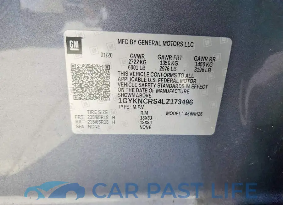 1GYKNCRS4LZ173496# 13