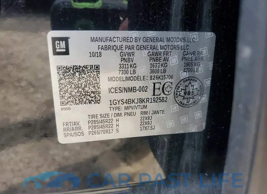1GYS4BKJ8KR192582# 13
