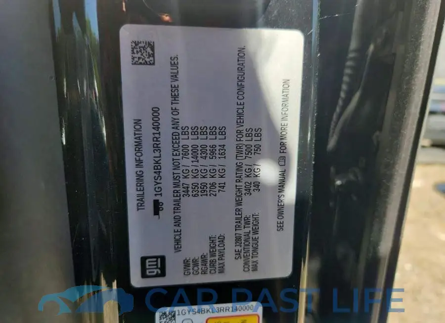 1GYS4BKL3RR140000# 13