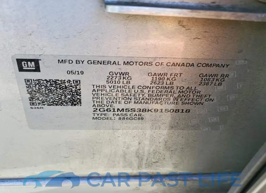 2G61M5S38K9150818# 12