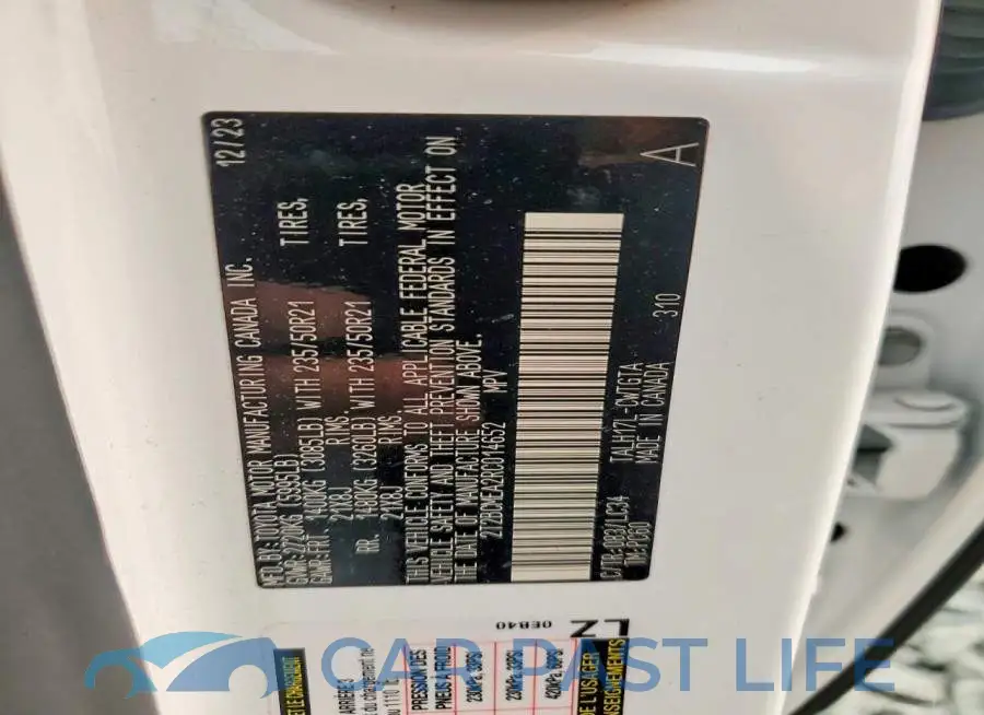 2T2BCMEA2RC014652# 13