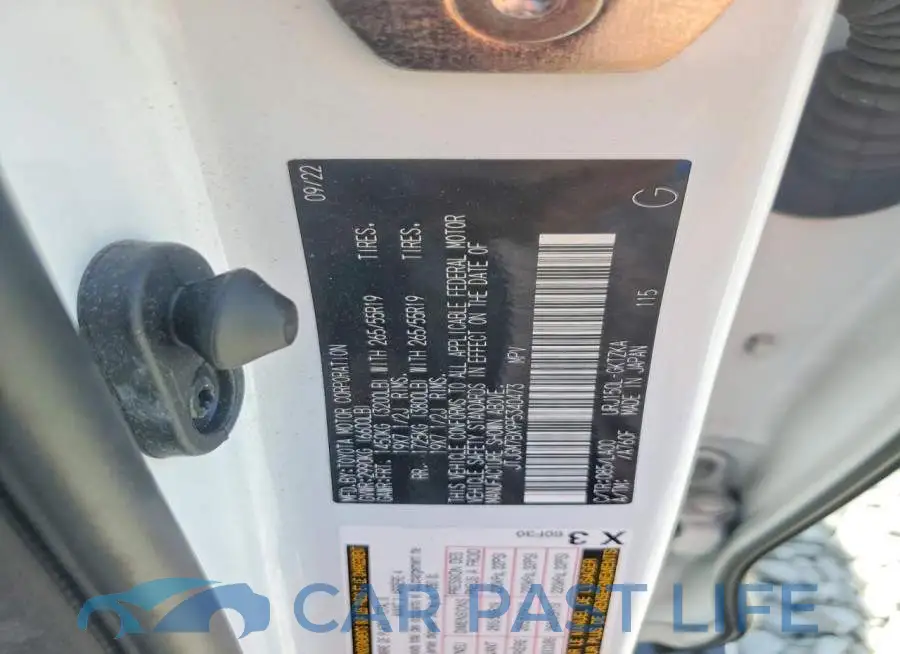 JTJGM7BX9P5340473# 13