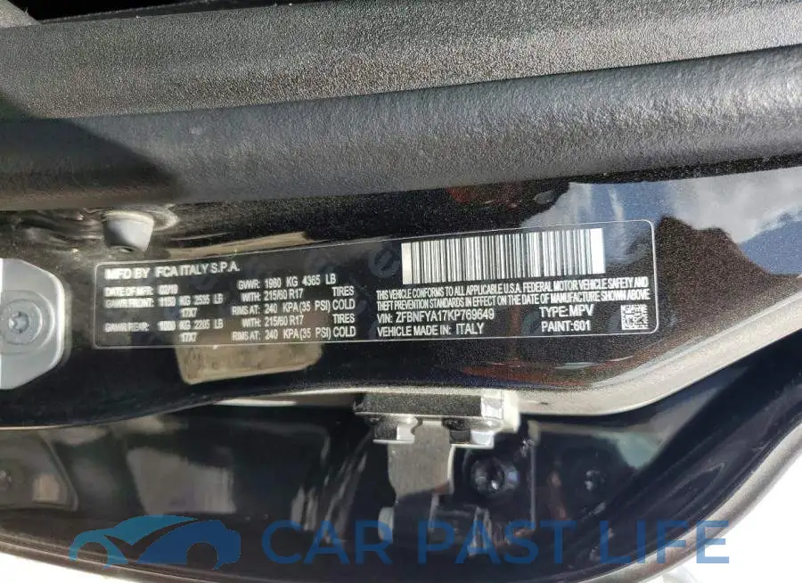 ZFBNFYA17KP769649# 13